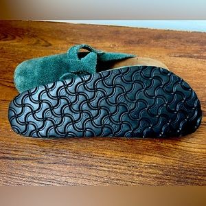 Birkenstock Suede Clogs Green Size 40 M7 W9